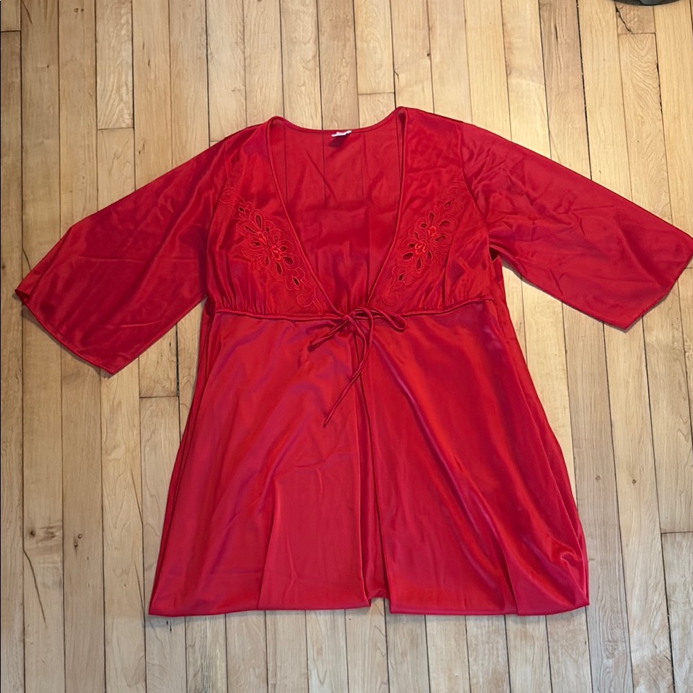 Vintage Red Bathrobe